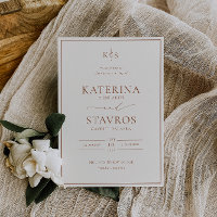 HARMONY Terracotta Wedding Invitation
