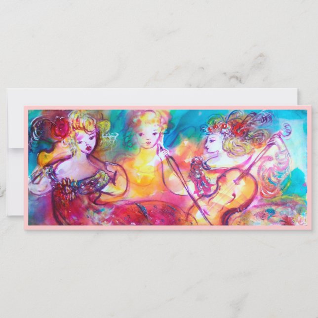 HARMONY TRIO SPRING CONCERT,Champagne Metallic Invitation (Front)