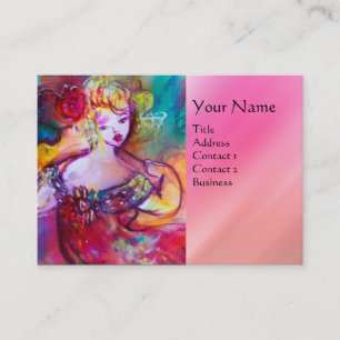 HARMONY TRIO SPRING CONCERT MONOGRAM ,Black Pink Business Card