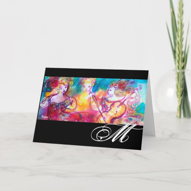 HARMONY TRIO SPRING CONCERT MONOGRAM NOTE CARD (Front)