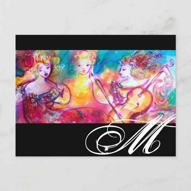 HARMONY TRIO SPRING CONCERT MONOGRAM POSTCARD (Front)