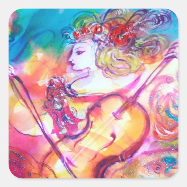 HARMONY TRIO SPRING MUSIC CONCERT SQUARE STICKER (Front)