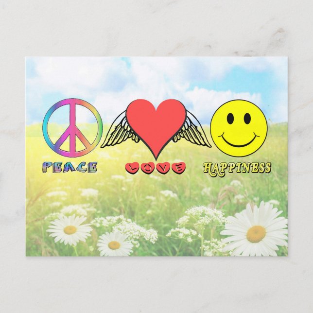 Harmony - Wishing you Peace, Love and Happiness! Postcard (Front)