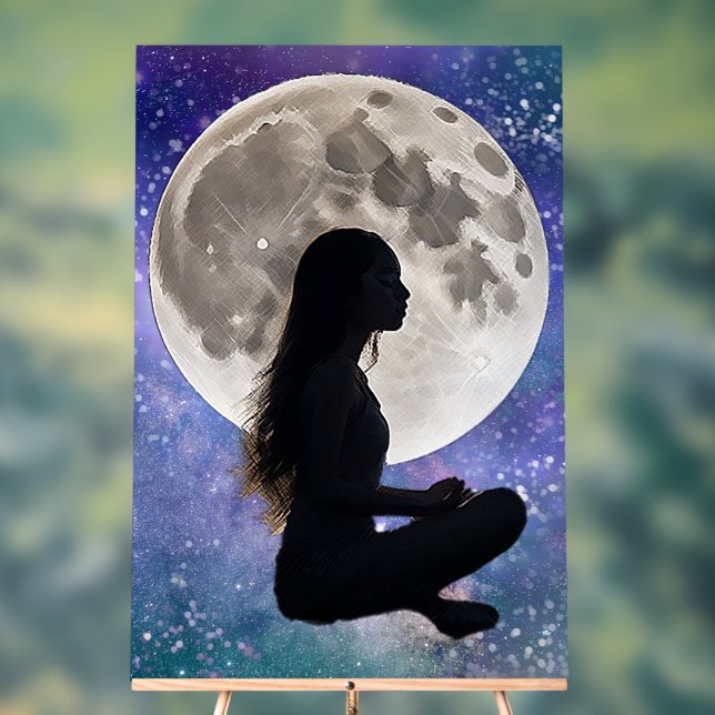 Harmony's Lunar Serenity: Daughter of the Mystic Acrylic Sign (Neutral)