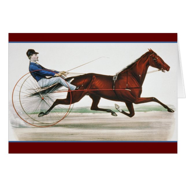 Harness Horse Racer - Vintage Fine Art (Front Horizontal)
