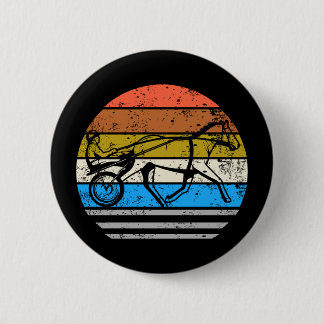 Harness Horse Racing Vintage 6 Cm Round Badge
