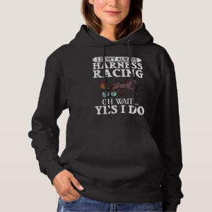 Harness Racing Horse Race Track Racer Trotting Hor Hoodie