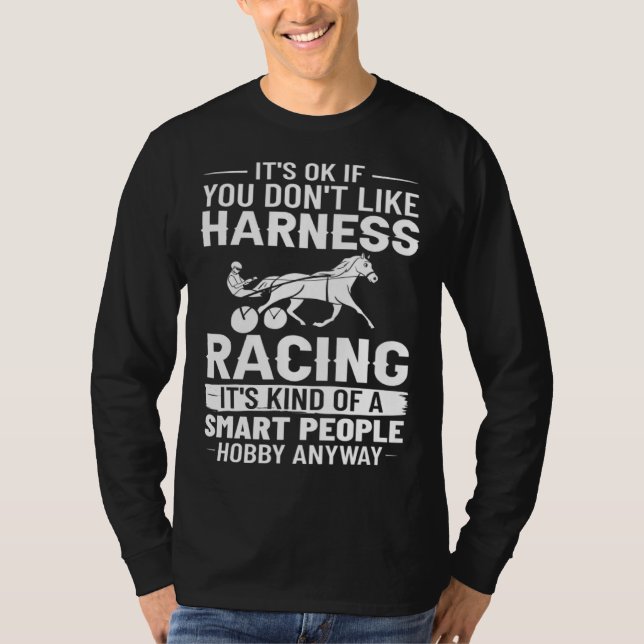 Harness Racing Horse Race Track Racer Trotting Hor T-Shirt (Front)