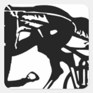 Harness Racing Horse Square Sticker