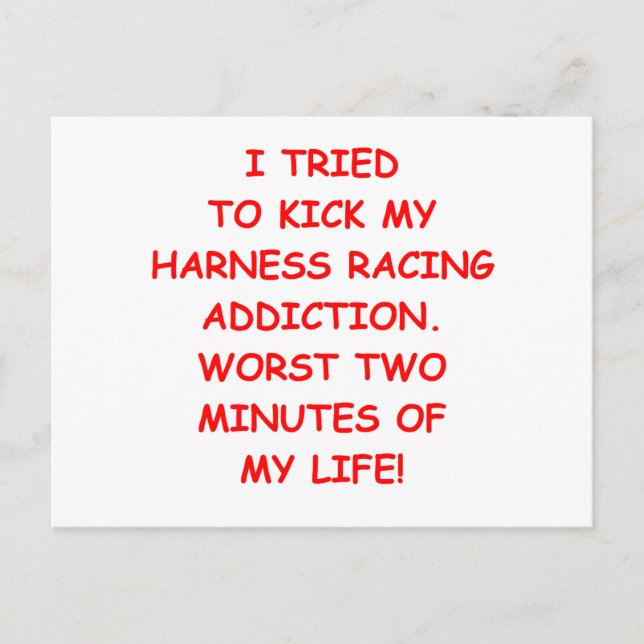 harness racing postcard (Front)