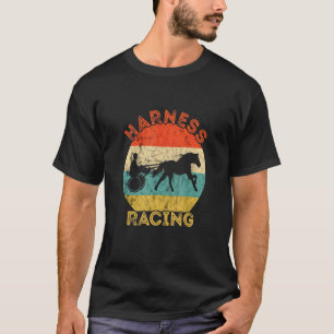 Harness Racing Racer Vintage Retro Horse Racing Ra T-Shirt
