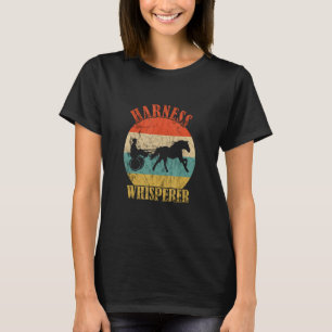 Harness Racing Retro Harness Whisperer Horse Racer T-Shirt