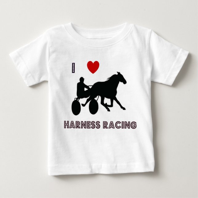 Harness Racing Romper Baby T-Shirt (Front)