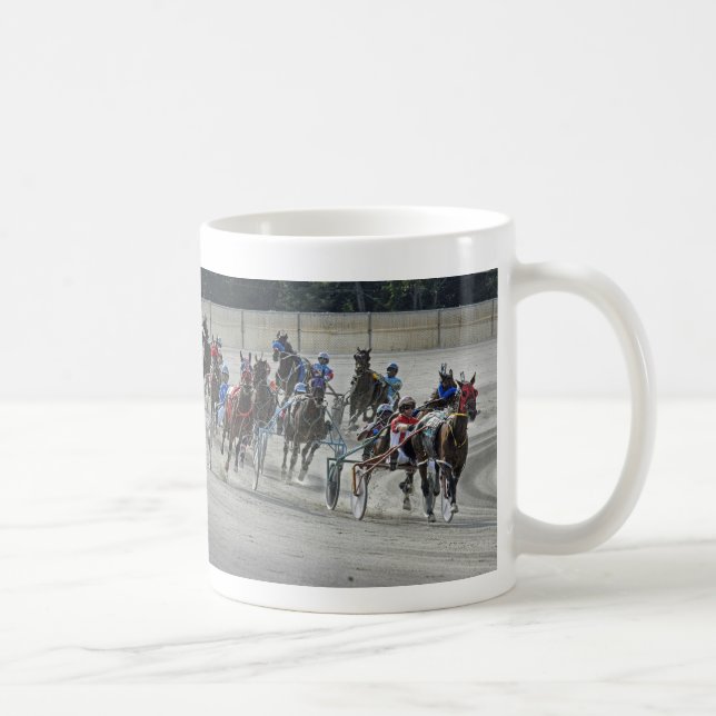 Harness Racing Rounding Last Turn Mug (Right)