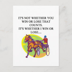 HARNESS raing joke design Postcard