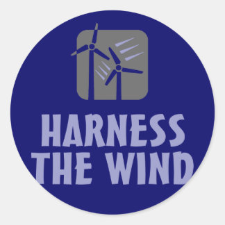 Harness the Wind (3) Classic Round Sticker