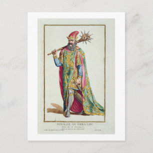 Harold, King of Denmark from 'Receuil des Estampes Postcard