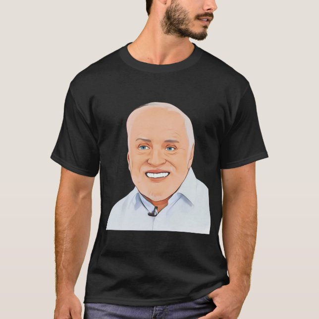 Harold Meme Guy Portrat T-Shirt (Front)