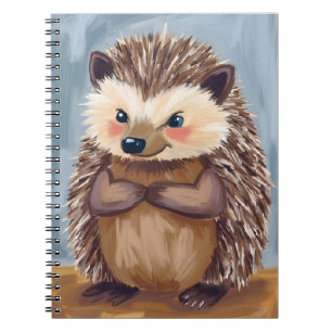 Harold the Hedgehog Cute Animal Watercolor Notebook