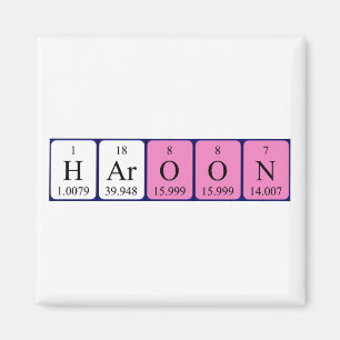 Haroon periodic table name magnet