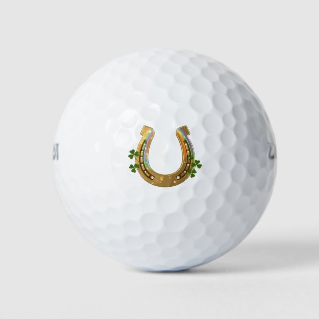 Harp And Shamrocks Golf Balls (Front)
