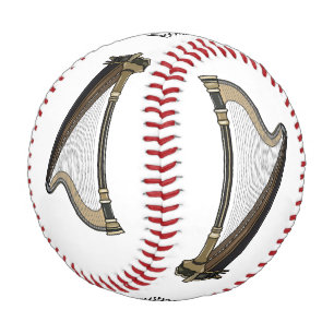 Harp cartoon illustration  baseball