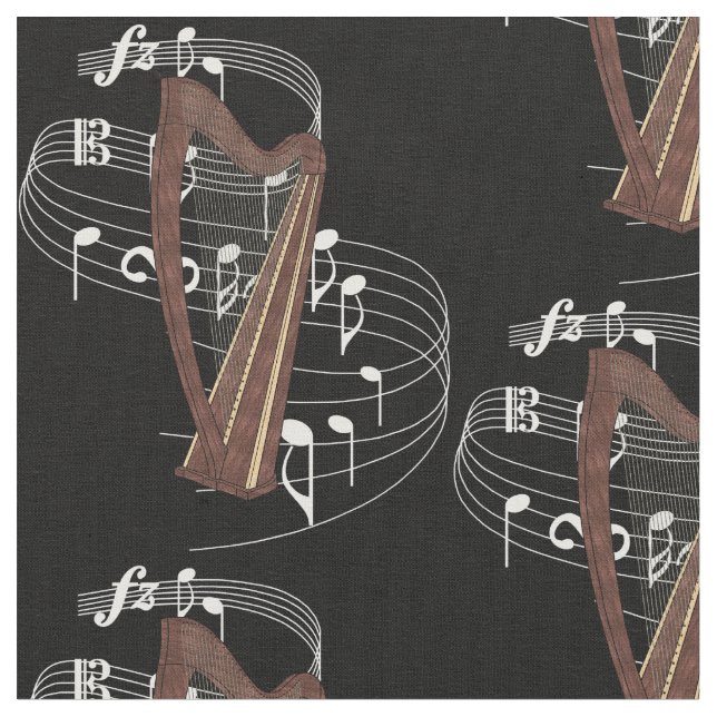 Harp Fabric - Dark (Close Up)