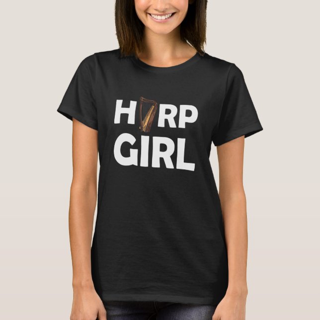 Harp Girl 3 T-Shirt (Front)