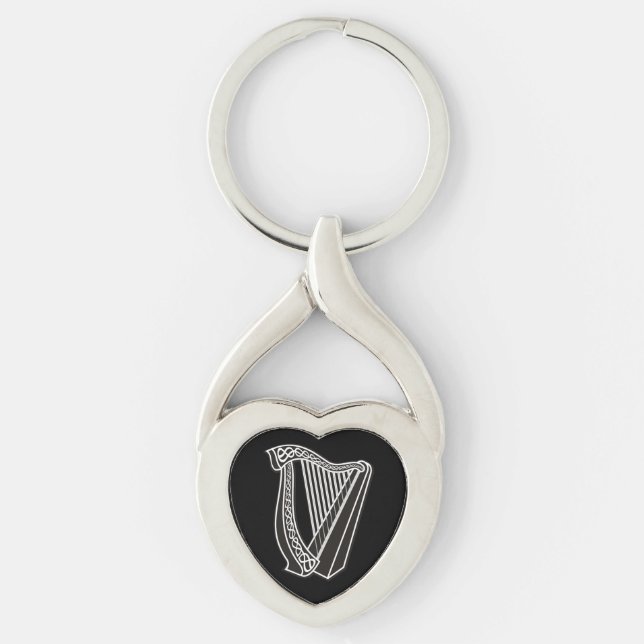 Harp Icon Key Ring (Front)