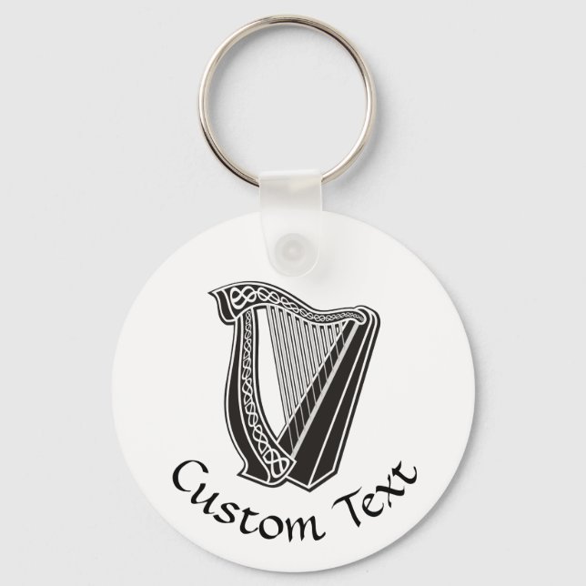 Harp Icon Keychain (Front)