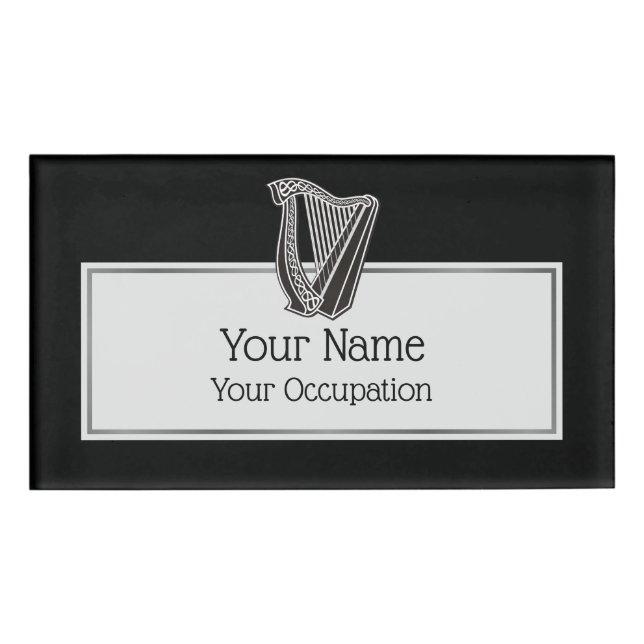 Harp Icon Name Tag (Front)