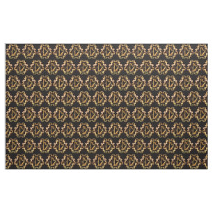 Harp in golden colour fabric