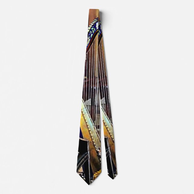 Harp In Music Room Tie (Front)