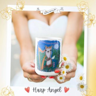 Harp Moon Angel Coffee Mug
