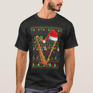 Harp Music Family Matching Ugly Harp Christmas T-Shirt