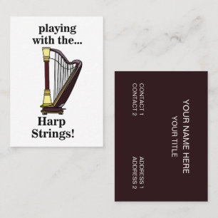 Harp Musical Instrument Harp Business Card