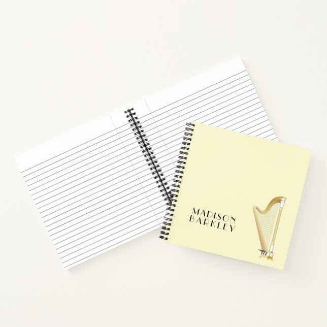 Harp Musician Music Teacher Notebook (Inside)