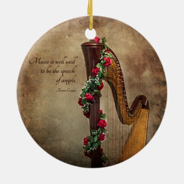 Harp Ornament (Back)
