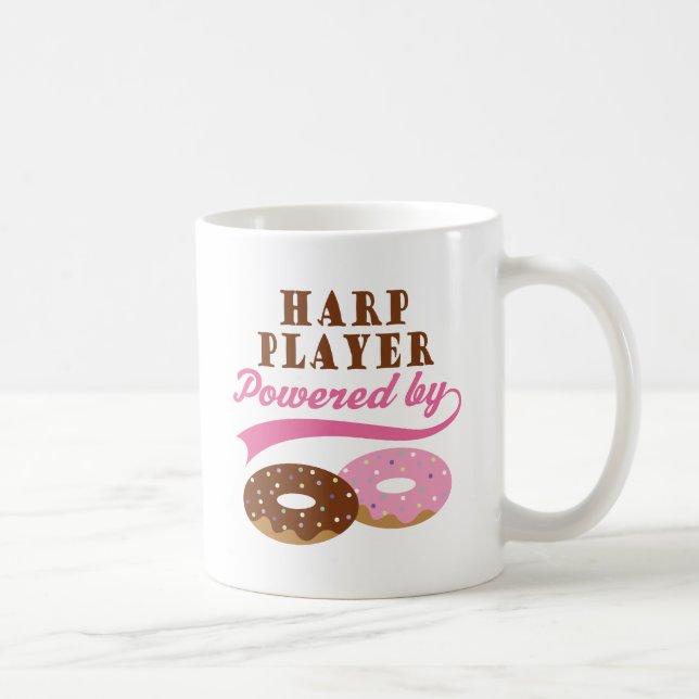 Harp Player Funny Gift Coffee Mug (Right)