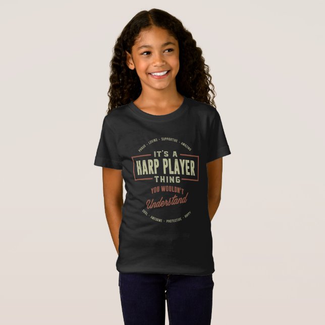 Harp Player Thing T-Shirt (Front Full)