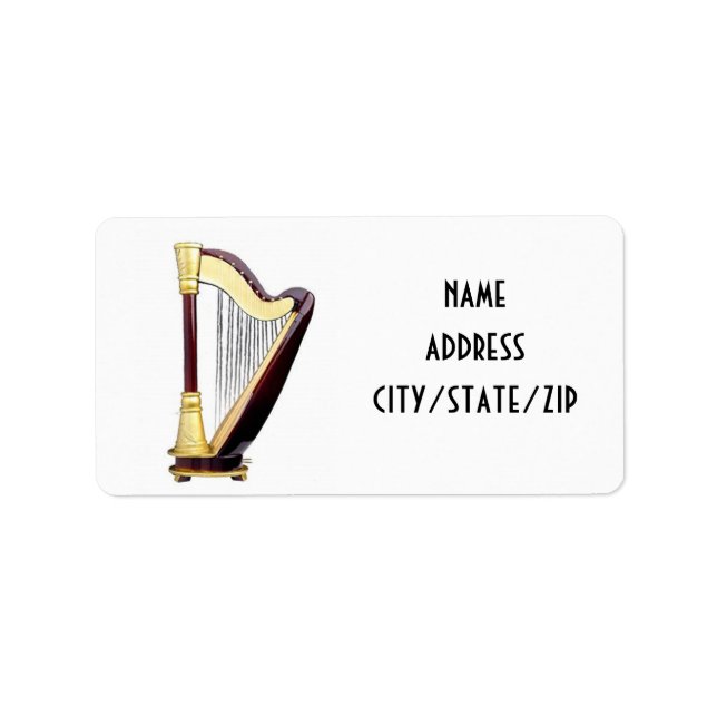 ***HARP PLAYER'S*** ADDRESS LABELS (Front)