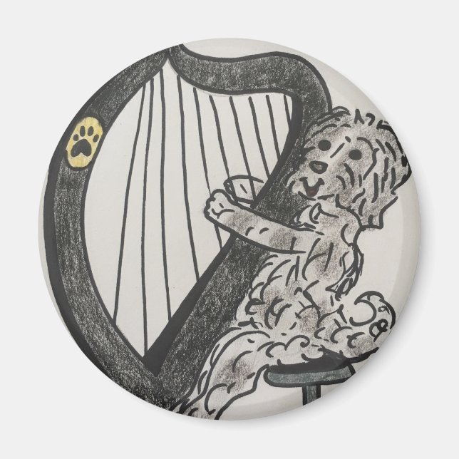 Harp puppy magnet (Front)