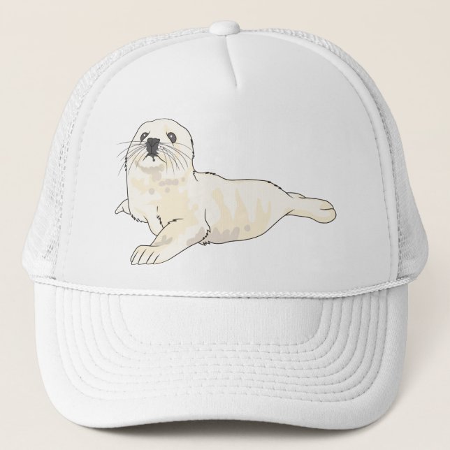 Harp Seal Pup Trucker Hat (Front)