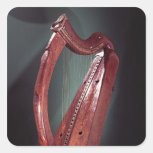 Harp Square Sticker