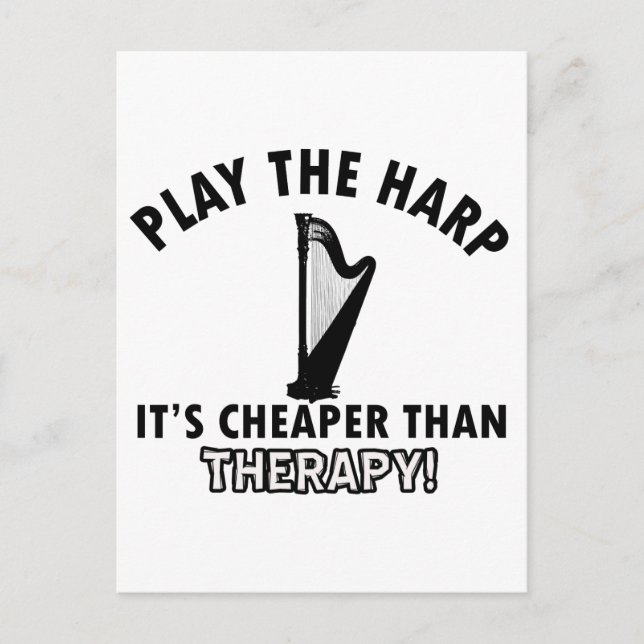harp therapy design postcard (Front)