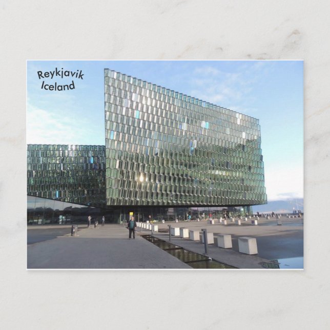 Harpa Concert Hall, Reykjavik, Iceland. Postcard (Front)