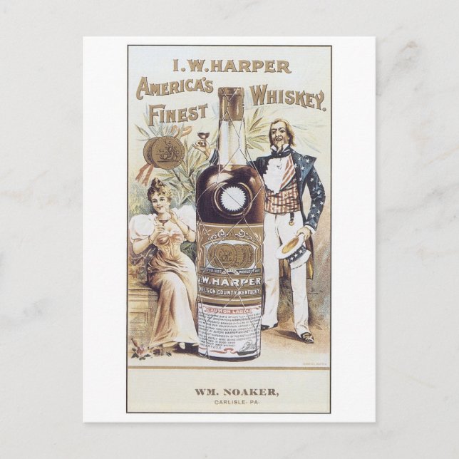 Harper Americas Finest Whiskey Postcard (Front)