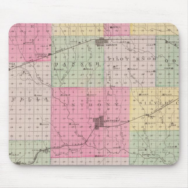 Harper County, Kansas Mouse Pad (Front)