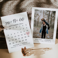 HARPER modern calligraphy save the date  Invitatio