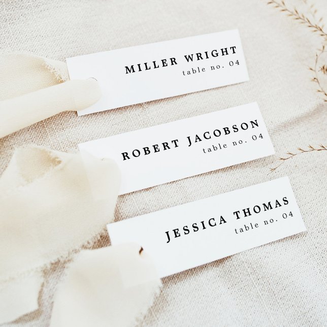 HARPER Modern Minimalist Slender Place Card Name (Creator Uploaded)